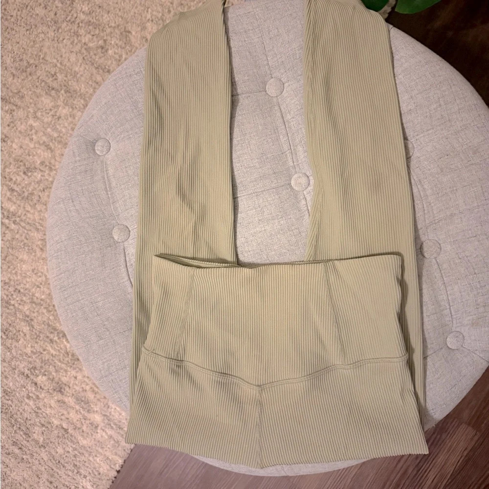 Athleta Elation Rib Tight Legging High Rise Green Size Small✨Like New Retail $89 - Picture 5 of 5